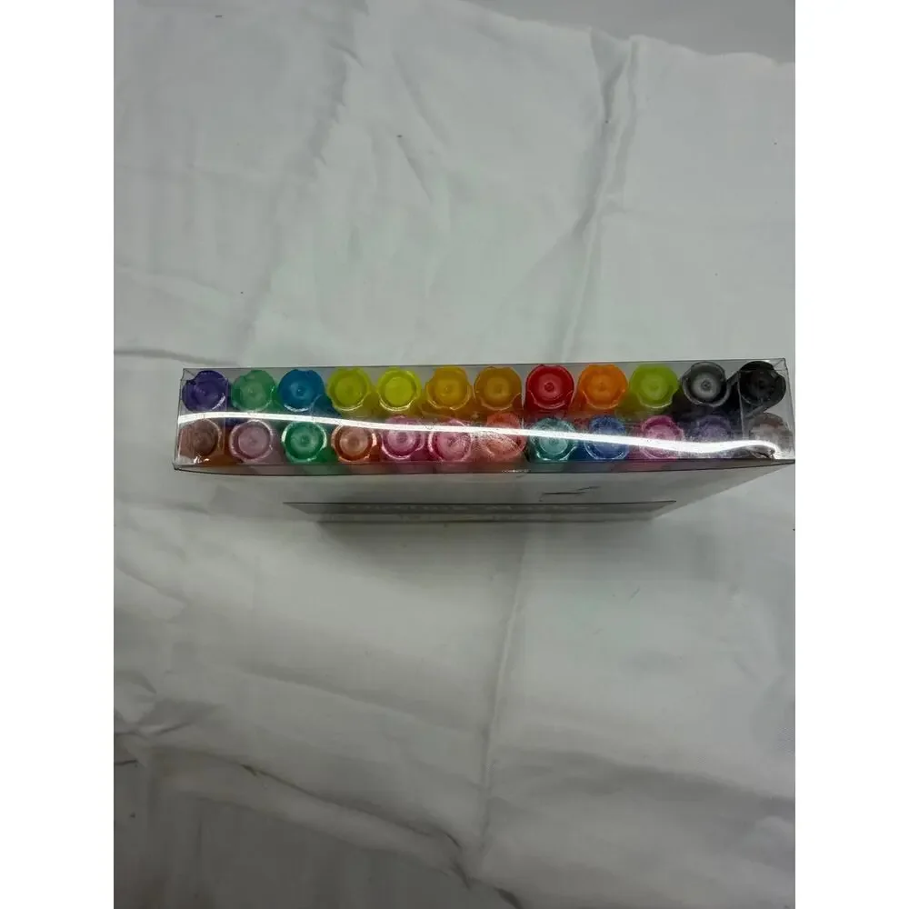 Outline Marker Set – Multi‑Color Metallic Shadow Pens –New